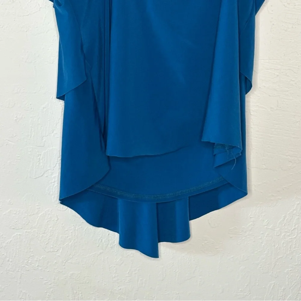 Magicsuit Rita Tiered Slimming Tankini Top Color Cobalt Size 10 Built In Bra USA